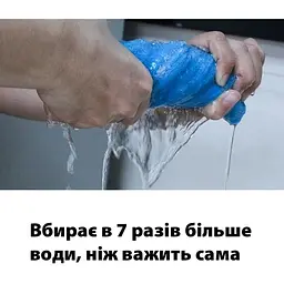 Серветка LoveYouHome універсальна мікрофібра 30 x 30 см блакитна (LYH9010) - мініатюра 5