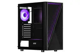 2E Gaming Корпус Infinity G205A без БЖ 2xUSB3.0, 1xUSBType-C, 1x120мм ARGB, 2x120мм, VGA 345мм, LCS ready, TG Side Panel, ATX, чорний