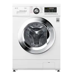 Пральна машина LG з фронтальним завантаженням F1096SDS3, 4кг, 1000, A++, Пар, глибина 36см, Дисплей, Інвертор, Білий (F1096SDS3) - мініатюра 3