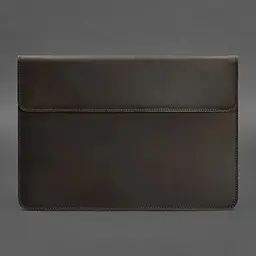 Шкіряний чохол-конверт BlankNote Crazy Horse на магнітах для MacBook Air / Pro 13" Темно-коричневий - мініатюра 4