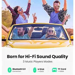 FM трансмітер модулятор Ugreen CD229 Bluetooth 5.0 чорний - мініатюра 5