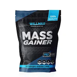 Гейнер Mass Gainer, 2 кг Бананове морозиво Willmax fit0025667