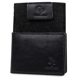 Чоловічий шкіряний зажим для грошей GRANDE PELLE 11х8х0.7 см acs0018646 - мініатюра 5