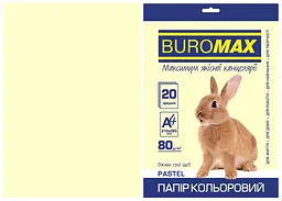 Папір двосторонній PASTEL кремовий, 20 л., А4, 80 г/м² BM.2721220-49 BUROMAX (4823078961778)