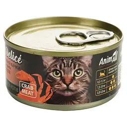Вологий корм для котів AnimAll Duo Delice паштет з качки зі шматочками краба 80 г - мініатюра 3