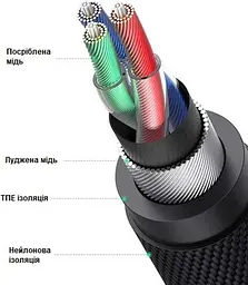 Кабель Ugreen AV183 3.5 mm to 3.5 mm Audio Cable, 2 m Black (6957303827824) - мініатюра 7