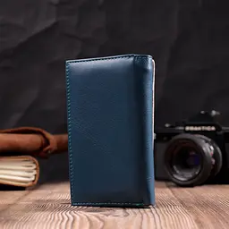 Практичний жіночий гаманець у три складання з натуральної шкіри ST Leather 19445 різнокольоровий - мініатюра 9