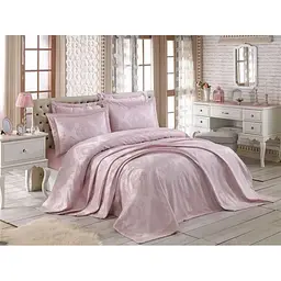 Покривало з наволочками Miray Pudra 240 x 260 см Gardines pbe0051047