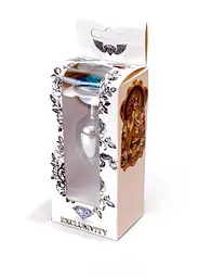 Анальна пробка Jewellery Silver Plug Light Blue - мініатюра 8