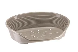 Пластиковий лежак для собак і котів Ferplast Siesta Deluxe 6 світло-сірий 70,5×52×23,5 см 70206914