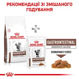 Сухий дієтичний корм для кішок Royal Canin Gastrointestinal Moderate Calorie при порушенні травлення зі зниженим вмістом калорій, 4 кг (4008040) - мініатюра 6