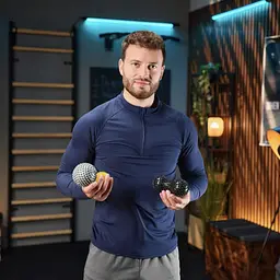 Набір масажних м'ячів Trex Sport TX-003MSB 3в1 для йоги та фітнесу PVC - мініатюра 10