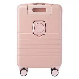 Валіза Semi Line 20 дюймів (S) T5965-2, ABS, з USB-зарядкою та відділенням для ноутбука, ручна поклажа, бежевий - мініатюра 4