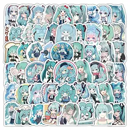 Стікерпак GeekLand Hatsune Miku 100 штук - мініатюра 2