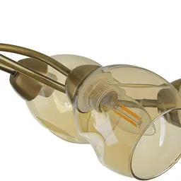 Люстра стельова Brille в спальню E27 60W AB (LK-684C/6) - мініатюра 6