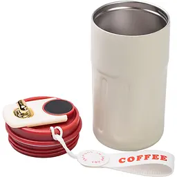 Термочашка Coffee 500 мл з датчиком температури, червоний Yiwu HP-14-10R - мініатюра 5