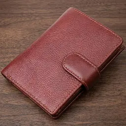 Вертикальний чоловічий портмоне з натуральної шкіри 21399 Vintage коричневий - мініатюра 1