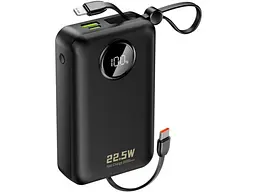 Внешний аккумулятор (павербанк) Dudao 20000mAh K14+ 22.5W Black (6977196680016)