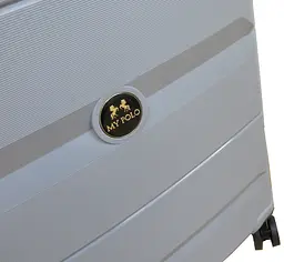 Валіза Середня М з поліпропілену на колесах My Polo70c05 60L Сіра - мініатюра 10