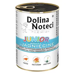 Вологий корм для цуценят Dolina Noteci Premium з ягнятиною банка 400 г