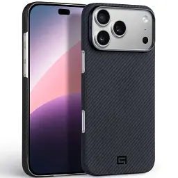 Чохол до мобільного телефона Armorstandart BlackIcon Aramid Twill MagCase Apple iPhone 18 Pro Max Black (ARM92839) - мініатюра 2