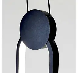 Вузький вертикальний LED-підвіс Artlight 8207CBK із витягнутою світловою петлею в чорному кольорі - мініатюра 5