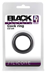 Ерекційне кільце Black Velvets Cock Ring 3.2 см чорний - мініатюра 2