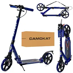 Самокат iTrike міський дорослий 35х14х89-103 см Синій 000222894 - мініатюра 2
