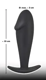 Анальна пробка Orion Black Velvets Butt Plug 10 см (чорний) - мініатюра 7