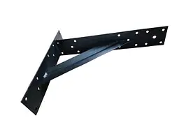 Кронштейн БеМаС чорний оксамит № 4 для полиці (60x280x320x2мм)