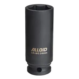 Торцева головка ударна глибока 1/2"DR, 24 мм. Alloid. GUG-51124