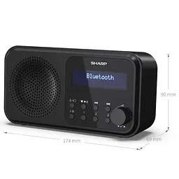 Радіоприймач Sharp DR-P420 Black - мініатюра 7
