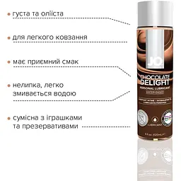 Змазка на водній основі System JO H2O - Chocolate Delight (120 мл) - мініатюра 3