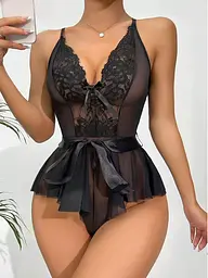 Білизна чорний боді з бантом Афродита Hot112Black-L 101988