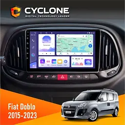 Штатна магнітола Fiat Doblo 2015-2023 Cyclone C9-011 4x64, DSP Cyclone (НФ-00008712)