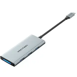 Док-станція USB3.1 Type-C - HDMI/USB 3.0x3/SD/TF/PD 100W 7-in-1 Vention (TOPHB)