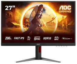 Монiтор 27" AOC 27G4HA Black - мініатюра 2