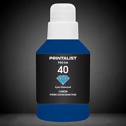 Чорнило PRINTALIST GI-40 для Canon G5040/G6040 190г Cyan водорозчинне (PL40C) - мініатюра 4