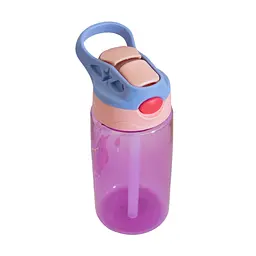Пляшка для води Baby bottle LB400 500ml фіолетова пляшка для води з трубочкою - мініатюра 2