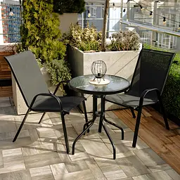 Комплект садових меблів 4Points Set Udine-2 з круглим столом ⌀60см - мініатюра 2