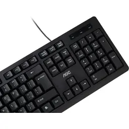 Клавіатура AOC KB100B USB UA Black (KB100B/97) - мініатюра 5