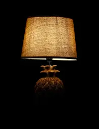 Настільна лампа Splendid Ray NJL2269, 1 лампа Е14, 40 см, коричнева та сіра, кераміка та тканина, сучасний стиль для дому - мініатюра 4