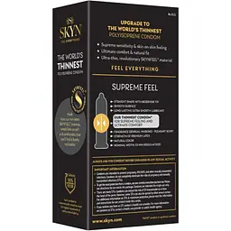 Презервативи Skyn Supreme Feel 10 шт ультратонкі, без латексу, з максимальним зволоженням - мініатюра 4
