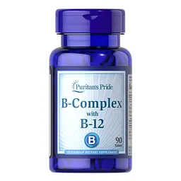Амінокислота B-Complex with B-12, 90 таблеток Puritan's Pride vit0003983