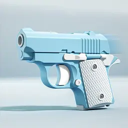 Дитячий іграшковий пістолет-антистрес Blue / White - мініатюра 2