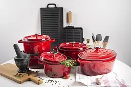 Каструля чавунна Ringel Essen з кришкою 24 см (3.8 л) (RG-2300-24) - мініатюра 8