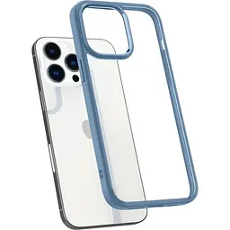 Оригінальний протиударний чохол Spigen Ultra Hybrid для iPhone 14 Pro Max Sierra Blue ACS04820 прозорий