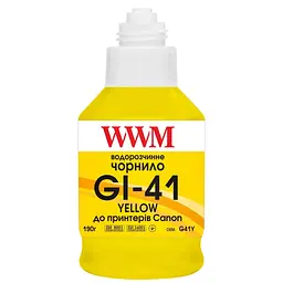 Чорнило WWM Canon GI-41 для Pixma G2420/3420 190г Yellow (KeyLock) (G41Y) - мініатюра 2