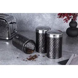 Набір ємностей Berlinger Haus Black Silver металевих 3 шт. (BH 6712) - мініатюра 2