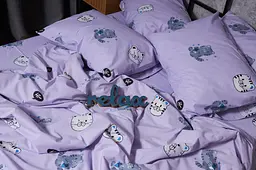 Комплект постільної білизни Moon&Star Бязь Gold Люкс Hello Kitty двоспальний 175х210 наволочки 2х50х70 - мініатюра 7